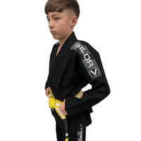 Kids Bravura BJJ GI Martial Arts Gi - Black - Valor Fightwear