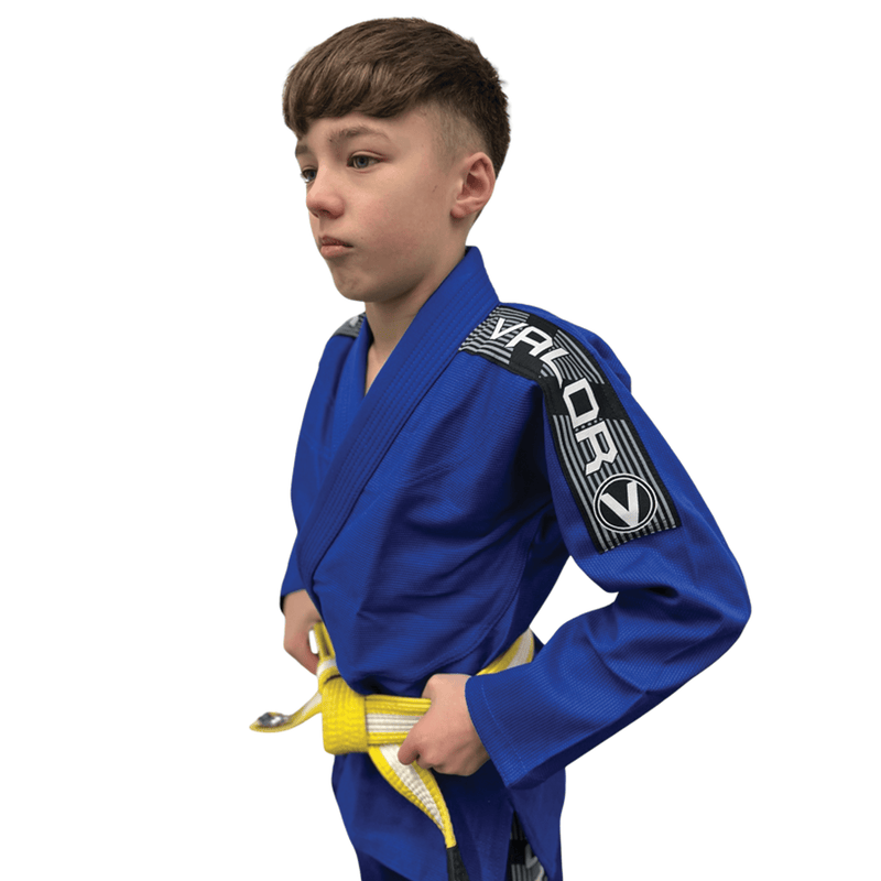 Kids Bravura BJJ GI Martial Arts Gi - Blue - Valor Fightwear